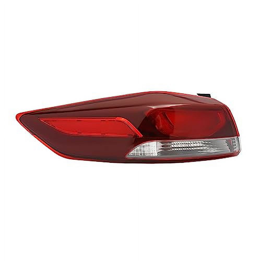 LOYALHEARTDY For 2017 2018Hyundai Elantra Halogen Outer Tail Light Assembly; Left Driver Tail Light Lamp Rear Light Brake Light (LH)